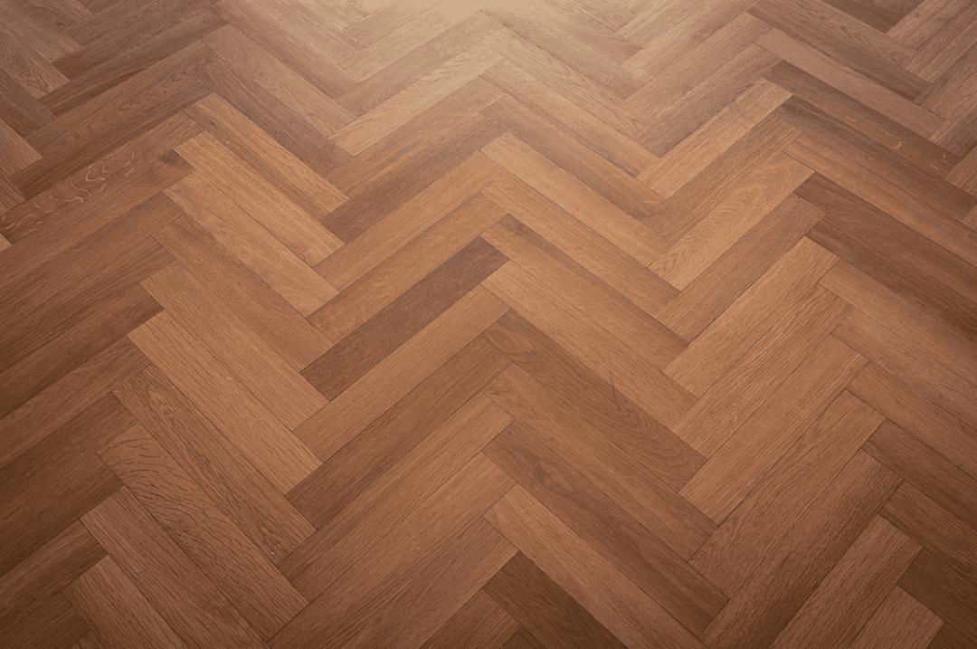 Herringbone patterned hardwood floors